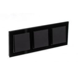 Рамка 3-м AtlasDesign Nature стекло черн. SE ATN321003