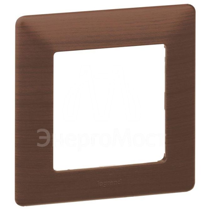 Рамка 1-м Valena Life универсальная темн. дерево Leg 754171