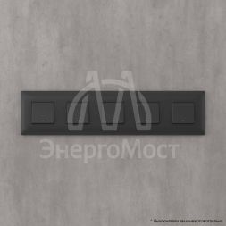 Рамка 5-м 10мод. Avanti &amp;quot;Черный матовый&amp;quot; DKC 4412900