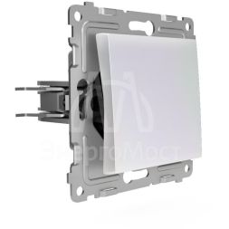 Выключатель 1-кл. СП Pixel 10А IP20 с индикатором механизм перламутр. TOKOV ELECTRIC TKE-PX-V1I-C04