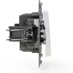 Выключатель 1-кл. СП Pixel 10А IP20 с индикатором механизм перламутр. TOKOV ELECTRIC TKE-PX-V1I-C04