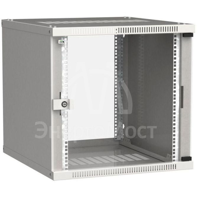 Шкаф LINEA WE 12U 600х600мм дверь стекло сер. ITK LWE3-12U66-GF