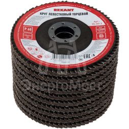 Круг лепестковый торцевой P 60 125х22.2мм Rexant 90-0013