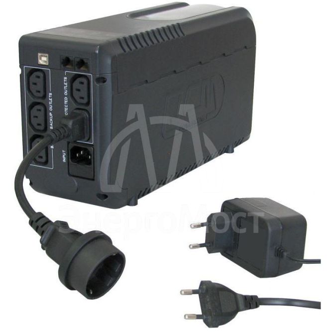 Кабель SCUT IEC-320 C14 to Socket Type-F 250В 10А POWERCOM 504291