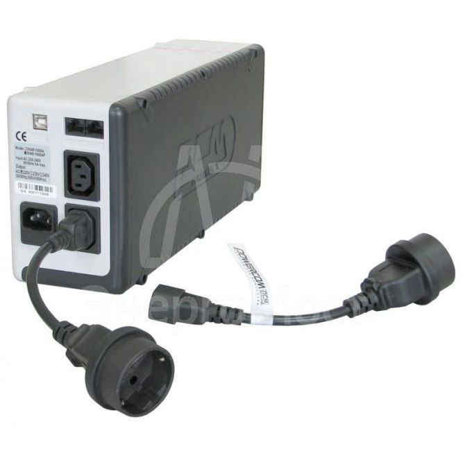 Кабель SCUT IEC-320 C14 to Socket Type-F 250В 10А POWERCOM 504291