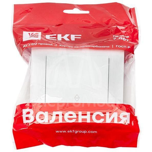 Переключатель проходной 1-кл. СП Валенсия 10А IP20 бел. PROxima EKF EWV10-025-10
