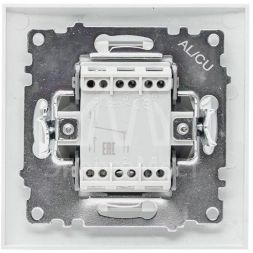 Переключатель проходной 1-кл. СП Валенсия 10А IP20 бел. PROxima EKF EWV10-025-10