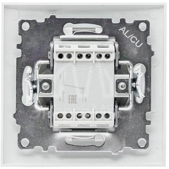 Переключатель проходной 1-кл. СП Валенсия 10А IP20 бел. PROxima EKF EWV10-025-10