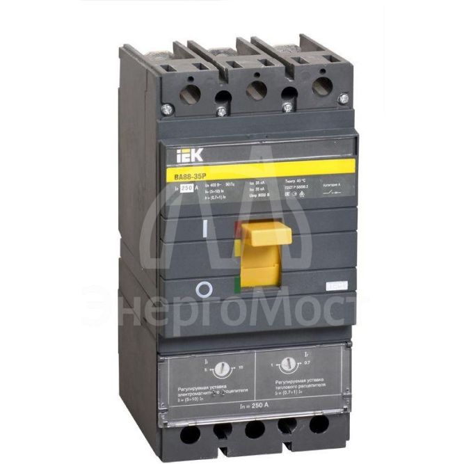 Выключатель автоматический 3п 200А 35кА ВА 88-35Р IEK SVAR30-3-0200