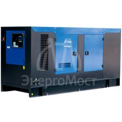 Дизельный генератор ТСС ЭД-250-Т400 с АВР в шумозащитном кожухе на прицепе