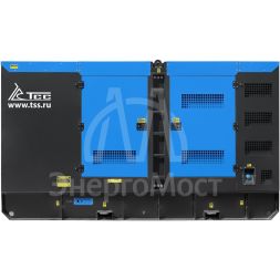 Дизельный генератор ТСС ЭД-250-Т400 с АВР в шумозащитном кожухе на прицепе