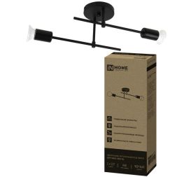 Светильник LOFT EASY-2Е27-BL 2хE27 потолочн. под лампу черн. IN HOME 4690612064123