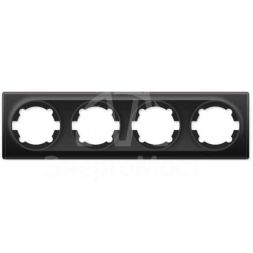 Рамка 4-м Florence черн. 1E52401303 OneKeyElectro 2172831