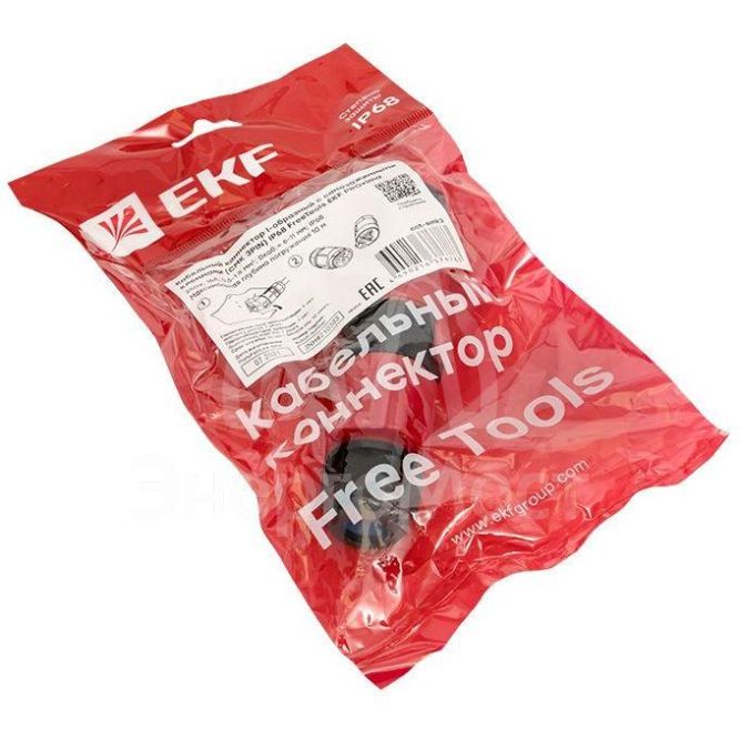 Коннектор кабельный I-образ. разъемный (СМК 3PIN) IP68 FreeTools PROxima EKF cct-smk3