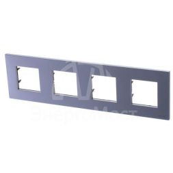 Рамка 4-м 8мод. Zenit бел. ABB 2CLA227400N1101
