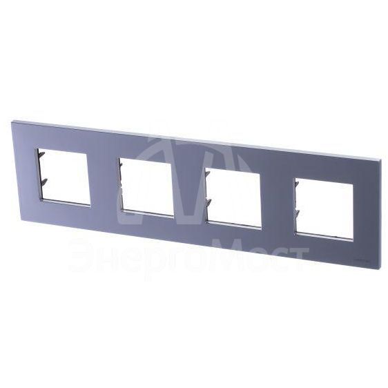 Рамка 4-м 8мод. Zenit бел. ABB 2CLA227400N1101