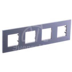 Рамка 4-м 8мод. Zenit бел. ABB 2CLA227400N1101