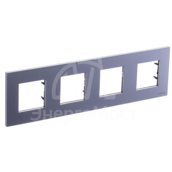 Рамка 4-м 8мод. Zenit бел. ABB 2CLA227400N1101