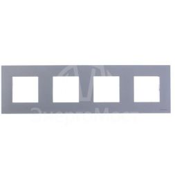 Рамка 4-м 8мод. Zenit бел. ABB 2CLA227400N1101