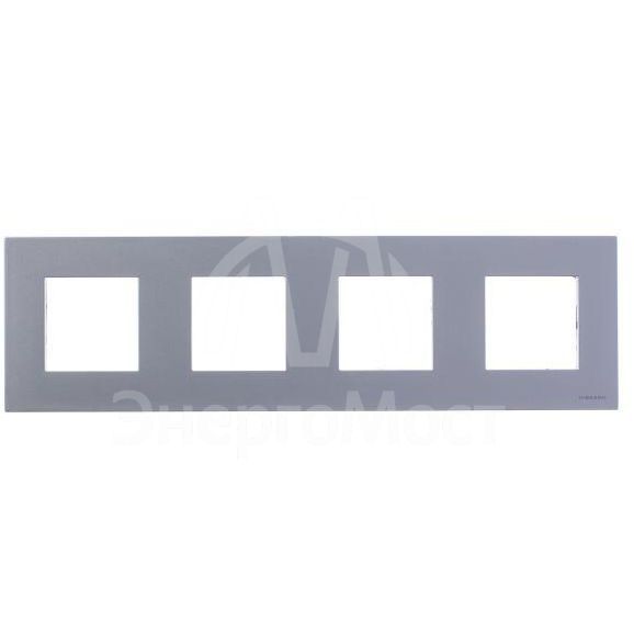 Рамка 4-м 8мод. Zenit бел. ABB 2CLA227400N1101