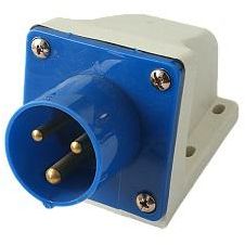 Вилка стационарная для наружной установки PPC 513 2Р+РЕ 16А 220В IP44 Pro JazzWay 5072817