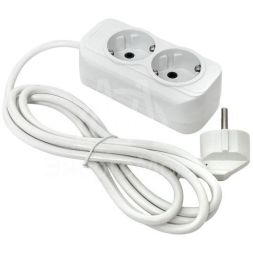 Удлинитель 2х3м с заземл. 16А IP20 Эксперт 3.0кВт ПВС 3х1 EKF UBA16-310-2-03