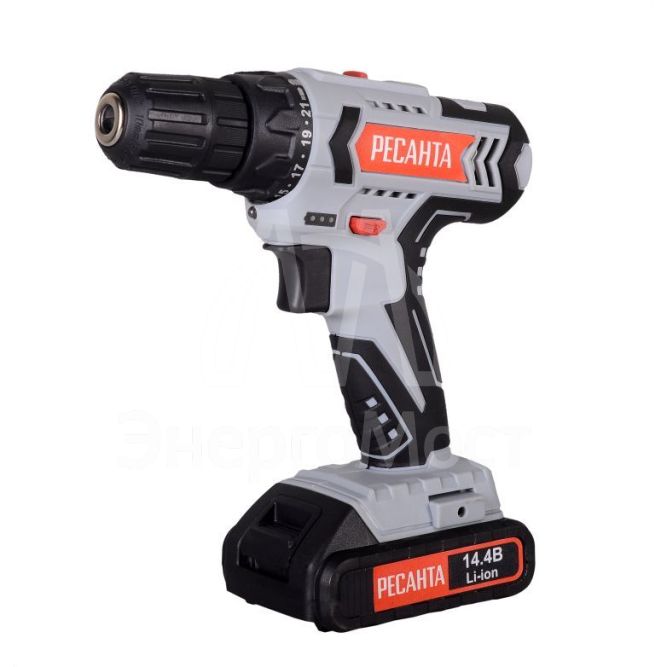 Дрель-шуруповерт аккумуляторная Ресанта ДА-14-2Л