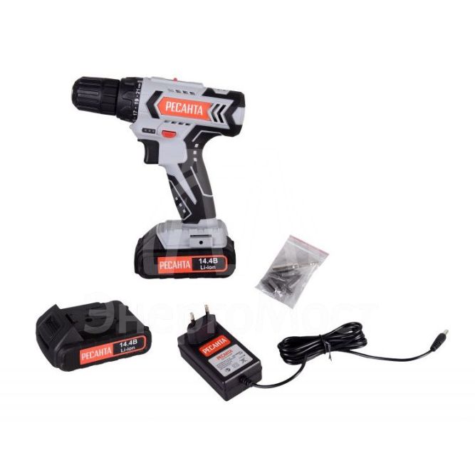 Дрель-шуруповерт аккумуляторная Ресанта ДА-14-2Л