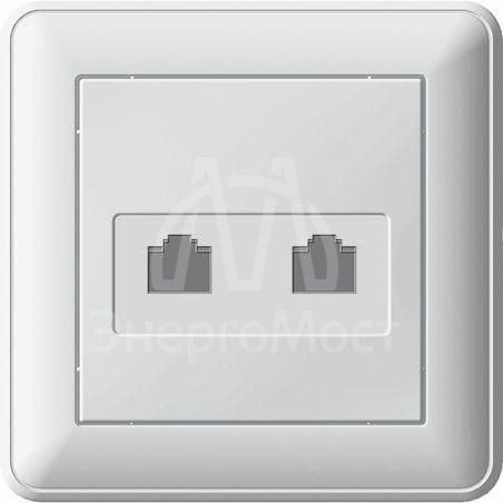 Розетка компьютерная 2-м СП W59 бел. SchE RSI-251KK5E-18 (РСИ-251КК5Е-18)
