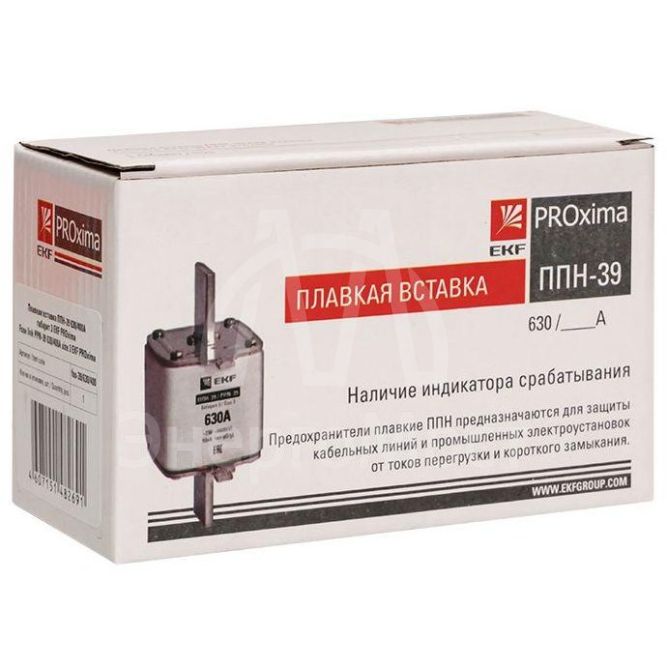 Вставка плавкая ППН-39 630/400А габарит 3 PROxima EKF fus-39/630/400