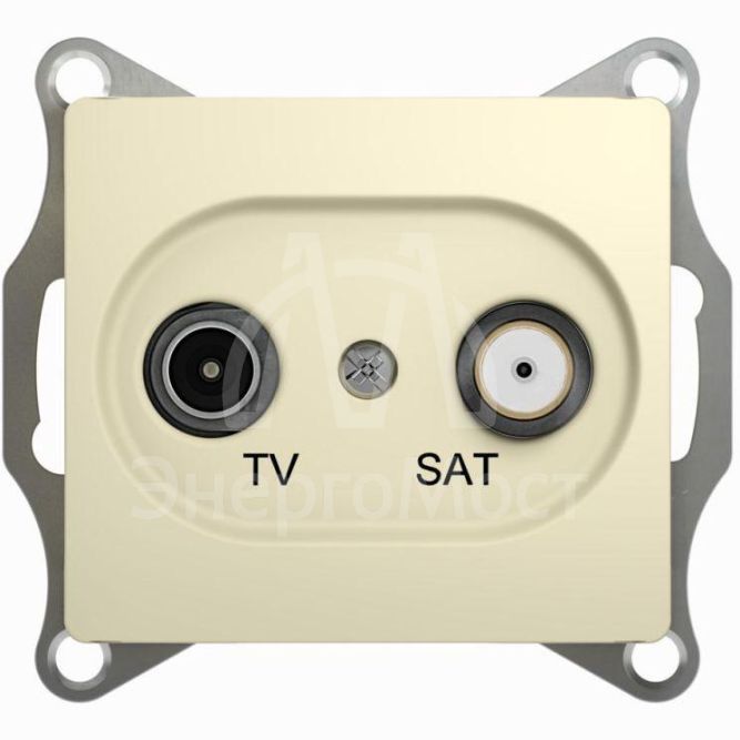 Механизм розетки TV-SAT 1-м СП Glossa 1DB беж. SchE GSL000297