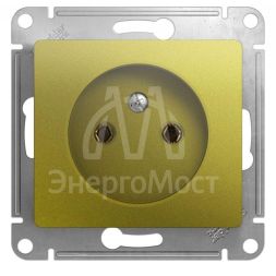 Механизм розетки 1-м СП Glossa 16А IP20 без заземл. фисташк. SchE GSL001041