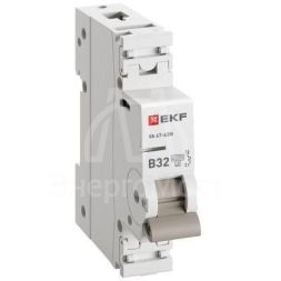 Выключатель автоматический модульный 1п В 32А 4.5кА ВА 47-63N PROxima EKF M634132B