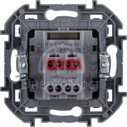 Переключатель промежуточный Inspiria 250В 10AX винт. клеммы сл. кость Leg 673681