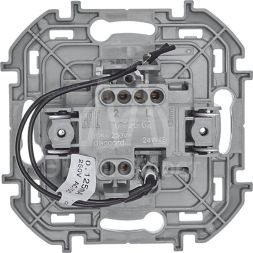 Механизм переключателя 1-кл. Inspiria 10А IP20 250В 10AX с подсветкой / индикацией алюм. Leg 673662