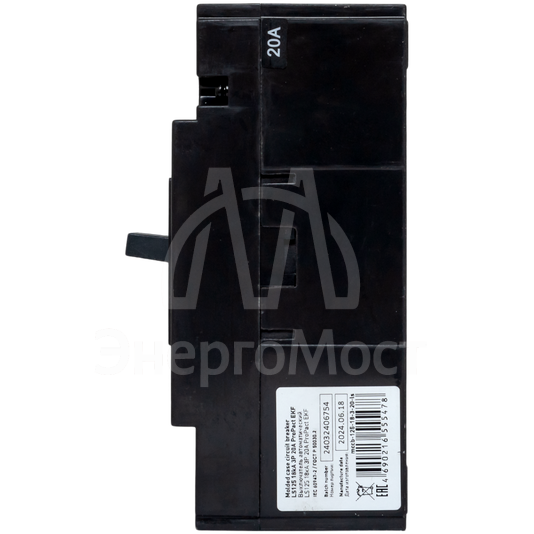 Выключатель автоматический 3п 20А 18кА LS125 ProPact EKF mccb-125-18-3-20-ls