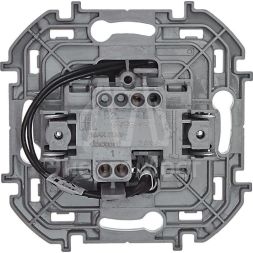 Выключатель 1-кл. Inspiria 250В 10AX с подсветкой / индикацией антрацит Leg 673613