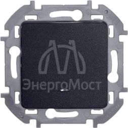 Выключатель 1-кл. Inspiria 250В 10AX с подсветкой / индикацией антрацит Leg 673613