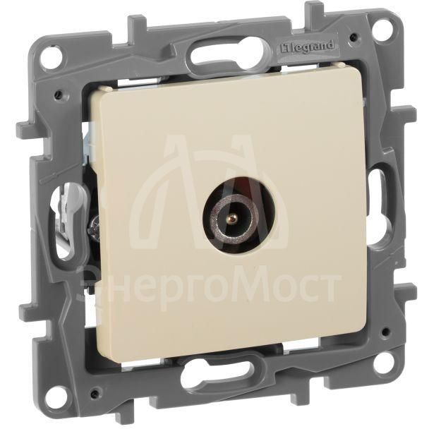 Механизм розетки TV СП Etika проходная 14дБ 5-862 мГц сл. кость Leg 672363