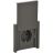 Розетка СП FORTE&amp;PIANO16А IP44 FP319 с заземл. защ. шторки с крышкой безвинт. крепл. сер. IEK FP-R16-16-1-44-K03