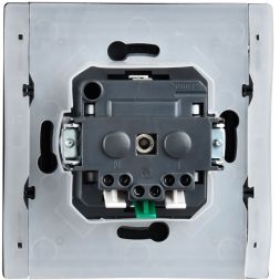 Розетка СП FORTE&amp;PIANO16А IP44 FP319 с заземл. защ. шторки с крышкой безвинт. крепл. сер. IEK FP-R16-16-1-44-K03