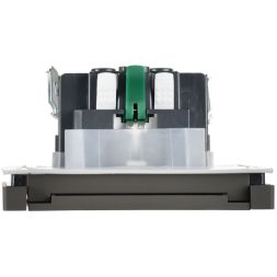 Розетка СП FORTE&amp;PIANO16А IP44 FP319 с заземл. защ. шторки с крышкой безвинт. крепл. сер. IEK FP-R16-16-1-44-K03