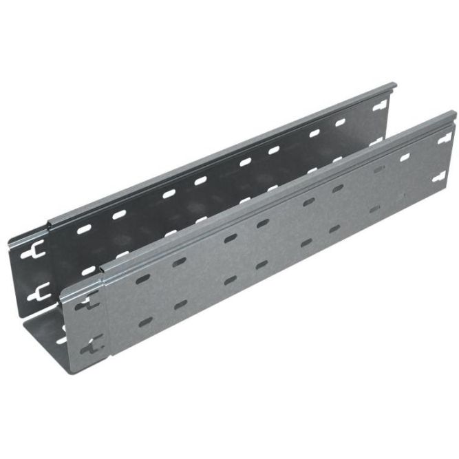 Лоток листовой перфорированный 100х100 L3000 сталь 0.7мм &amp;quot;БЫСТРЫЙ МОНТАЖ ПЛЮС&amp;quot; LPplus100-100-0.7-3000 оцинк. КМ PL0262