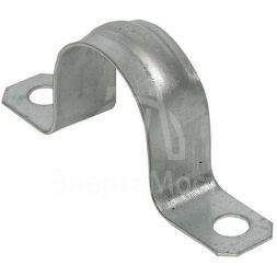 Скоба крепежная двухлапковая d25-26мм метал. (уп.10шт) PROxima EKF sm-2-25-26-r