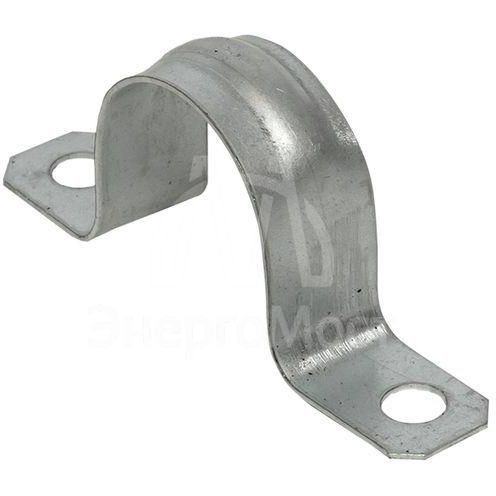 Скоба крепежная двухлапковая d25-26мм метал. (уп.10шт) PROxima EKF sm-2-25-26-r