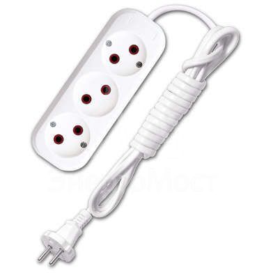 Удлинитель 3х2м без заземл. 6А IP20 У6-639 ШВВП 2х0.75 UNIVersal 9631932