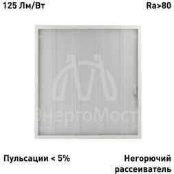 Светильник светодиодный SPO-6-24-4K-P 24Вт 4000К 3000Лм 125Лм/Вт IP40 595х595х19 призма Эра Б0061287