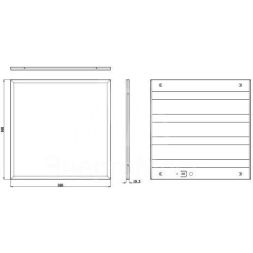 Светильник светодиодный SPO-6-24-4K-P 24Вт 4000К 3000Лм 125Лм/Вт IP40 595х595х19 призма Эра Б0061287