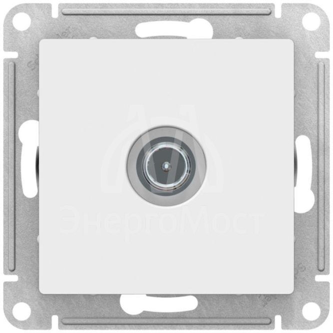 Розетка телевизионная TV оконечная AtlasDesign1DB механизм лотос SE ATN001391