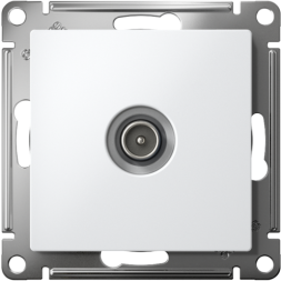 Розетка телевизионная TV оконечная AtlasDesign1DB механизм лотос SE ATN001391